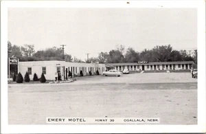 The Emery Motel Ogallala, NE Motel Home of 2nd Largest Dam Postcard - Picture 1 of 2