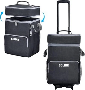 cans large rolling cooler, leak-proof insulated soft cooler with wheels - Picture 1 of 6