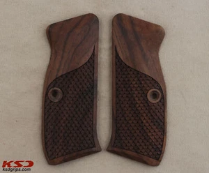 KSD Brand CZ 75 Full Size Compatible Walnut Grips Dragon Skin - Bild 1 von 1