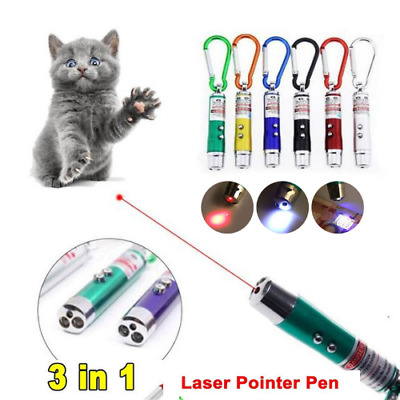 Laser Teaser Cat Pointer Kitten Play Toys Mouse Projecting Flash Fun Exercise UK • 3.78£