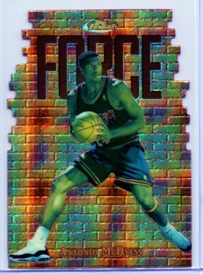 ANTONIO MCDYESS 1997-98 Topps Finest GOLD Embossed Die Cut ATOMIC Refractor /74  - Image 1 of 2