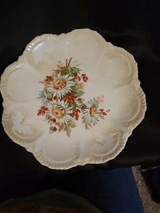 Vintage Steubenville China Floral Scalloped Plate Hand-Painted Decorative - Picture 1 of 3
