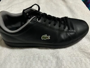 Lacoste Carnaby Evo Schwarz Lederschuh (Herren 11) Gebraucht - Bild 1 von 8