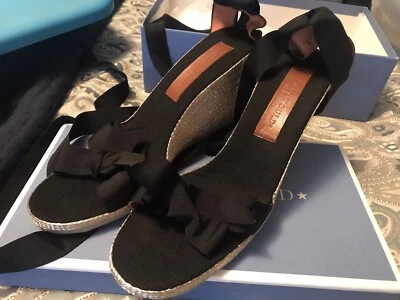 Эспадрильи Hollywould черные с серебряной и золотой платформой размер 39,5 - Изображение 1 из 4