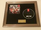 SIGNED/AUTOGRAPHED SIMPLE PLAN - TAKING ONE FOR THE TEAM FRAMED CD PRESENTATION