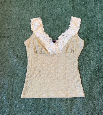 Top Babydoll Vintage Rampage Y2K Mujer M Encaje Cachicho Hada Grunge Punk Foto 1 de 4