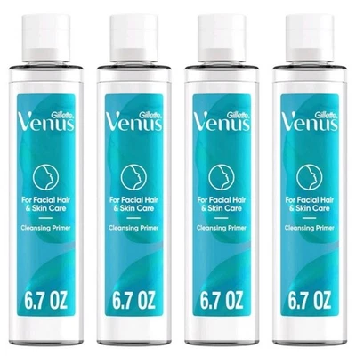 Paquete de 4 imprimaciones limpiadoras Gillette Venus Olay 6,7 oz para el cuidado facial y de la piel Foto 1 de 4