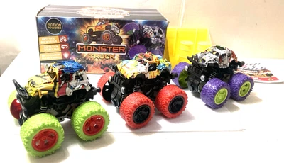 Monster Trucks CozyBomb alimentados por fricción "Go Wild" (3) con caja sin usar + ¡limpio! Foto 1 de 4