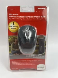 Microsoft Wireless Notebook Optical Mouse 3000 PC Mac USB Brand New - Picture 1 of 3