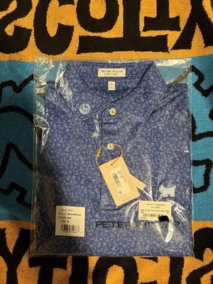 Scotty Cameron Gallery TiffBlue 狗葡萄酒乡村表演 Polo 海军蓝 M 码 — 第 1/2 张图片