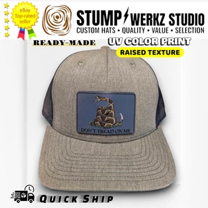 Gorra de béisbol personalizada de camionero con cierre a presión color UV bandera de Gadsden no me pises - Imagen 1 de 11