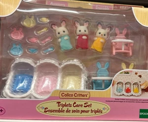 Calico Critters #CC1906 TRIPLETS CARE SET New in Box - Picture 1 of 1