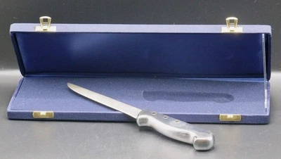 MONTANA Coltello In Argento 800 Massiccio Perfetto In Cofanetto Originale  - Immagine 1 di 4