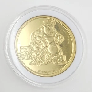 *Mike Sully Coin* Walt Disney World Parks Golden Color Metal Medallion Monsters - Picture 1 of 4