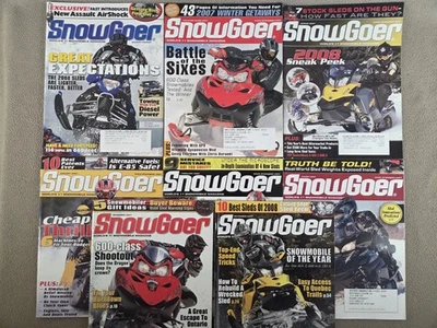 SnowGoer Magazines 2007 Lot of 8 - Imagem 1 de 4