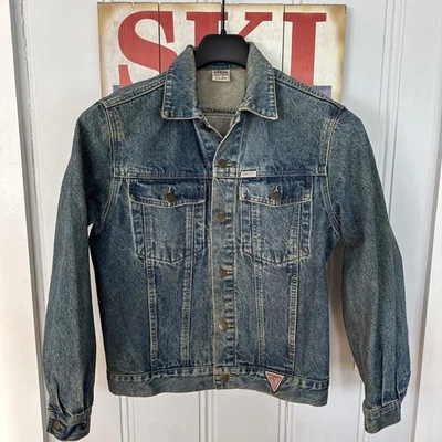 Vintage Guess Georges Marciano Jean Jacket Mens Small Denim - Image 1 of 4