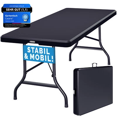 CASARIA® Gartentisch Klapptisch Campingtisch Klappbar Kunststoff 180cm Garten - Bild 1 von 4