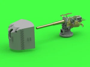 10,5cm SK L/40 GUNS AND TURRETS for SMS EMDEN and others #SM-350113 1/350 MASTER - Picture 1 of 13