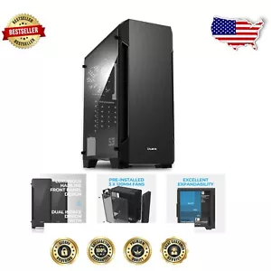 Stylish S3 ATX Mid-Tower Case with Luxurious Acrylic Design & Optimal Cooling - Picture 1 of 12