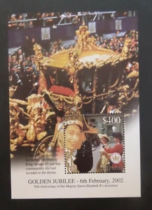 Guyana 2002 Golden Jubilee MS MNH UM unmounted mint - Imagen 1 de 1