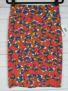 Lularoe Women's Disney Cassie Coral Donald Duck Skirt Size M NWT - Picture 1 of 3