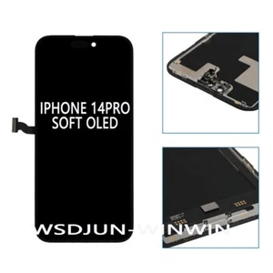 OLED do iPhone 14PRO SOFT OLED LCD Wyświetlacz dotykowy Digitizer Wymiana - Zdjęcie 1 z 5