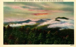 Postcard cloud affect at sunrise in the heart of the Blue Ridge Mountains - Picture 1 of 2