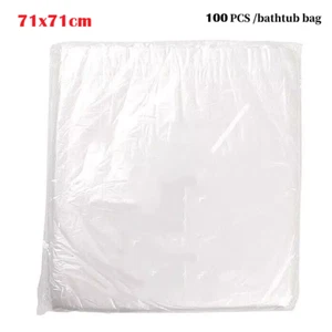 100 Pcs Universal Foot Pedicure Spa Disposable Foot Tub Liners Bath Basin Bags - Picture 1 of 9