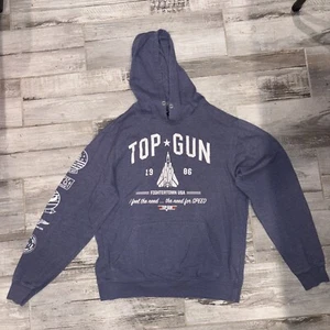 Sudadera con Capucha Top Gun Fighter EE. UU. De Colección Azul Para Hombre Talla Mediana - Imagen 1 de 8