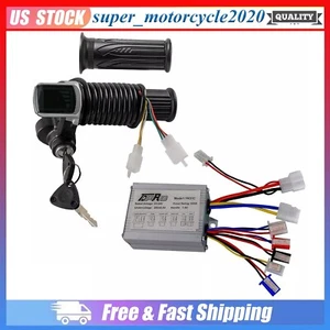 Pincel 24V 500W controlador de velocidad de motor eléctrico empuñaduras acelerador para scooter bicicleta eléctrica - Imagen 1 de 13