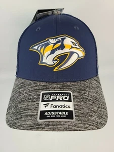 Nashville Predators NHL Second Season Cap Snapback Navy Heathered Gray Bill Hat - Picture 1 of 8