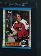 1989/90 Topps #173 Ron Rutter Flyers Signed Auto *D77
