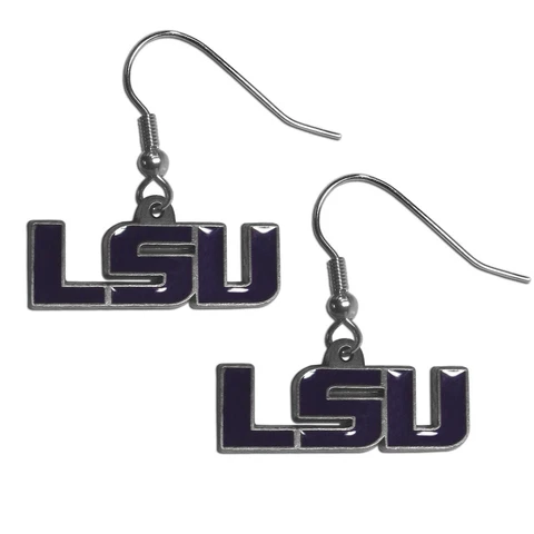 LSU Tigers Dangle Earrings - 2.50"x3.75" - Free Shipping Cover
