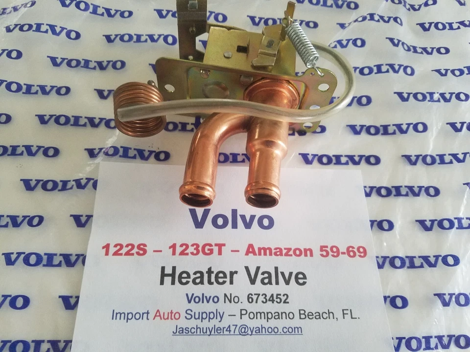 Válvula de calefacción Volvo 122S 59-69 - Controla el agua en el calentador Foto 1 de 4