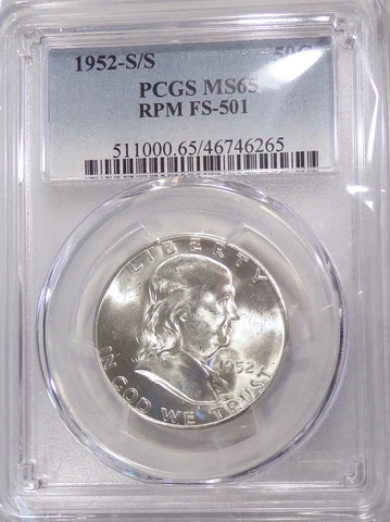 1952-S S/S/S Triple Mint Mark FS-501 PCGS MS65 Cherry Pickers Guide Variety Cover