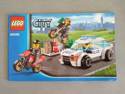Manuel / Notice LEGO City 60042 Poursuite en Voiture de Police - Instructions  - Photo 1/3