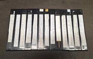 HUGE LOT of 13 VHS Video Tapes NO SLEEVES - Picture 1 of 2