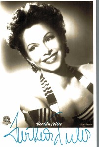 Hertha Feiler Original Signature On Fbz Card No. 1282 B