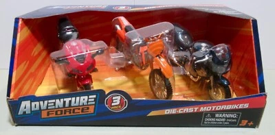 Paquete de 3 motos fundidas a presión Adventure Force KTM525SX / Triumph RS / Honda 600RR Foto 1 de 4