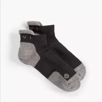 Meias LIVI Wicking 1 par preto e cinza plus size 8-12 novas com etiquetas* - Imagem 1 de 2