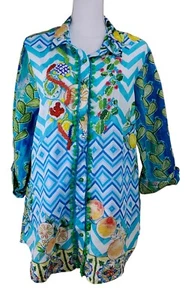 Antica Santoria Giacomo Cirque Women’s Blouse Embellished Beads Size L - NWT - Picture 1 of 13