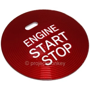 OEM / JDM Subaru 08161F2002 Red Engine Push Start Stop Button Cover Genuine Part - Foto 1 di 2