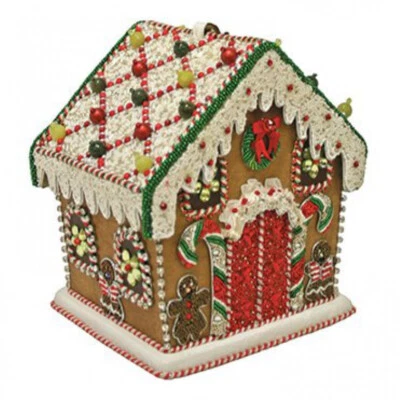 Mary Frances Gingerbread House Beaded Jeweled Christmas Holiday Santa Handbag - Image 1 of 4