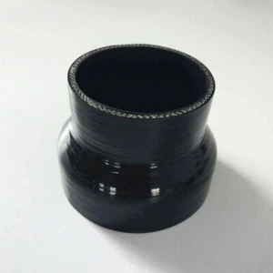 89mm-102mm 3.5" 3-1/2" to 4" Straight Silicone Reducer Hose Coupler Turbo Black - Imagen 1 de 4