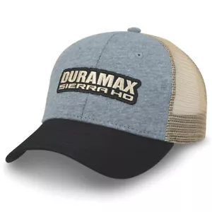 GMC Sierra HD Duramax Gray Black Khaki Mesh Hat - Picture 1 of 2