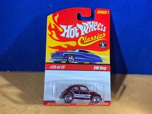 G10-26 HOT WHEELS CLASSICS - VOLKSWAGEN BUG BEETLE - 2005 - ROT - SERIE 1 - NEU IN OVP - Bild 1 von 10