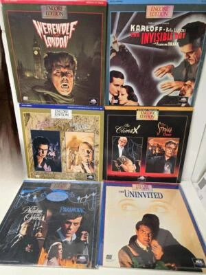 6 ENCORE EDITION CLASSIC HORROR MONSTERS LASERDISC LASER DISC NEW UNSEALED - Image 1 of 4