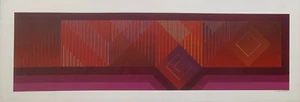 EXCEPTIONNELLE PEINTURE COMPOSITION ABSTRAITE 1970 SIGNATURE A DECHIFFRER (2) - Picture 1 of 6