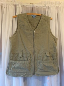 Chaleco de Trabajo Duluth Trading Co Verde Oliva Utilitario Malla Laterales Lona Bolsillos L - Imagen 1 de 6