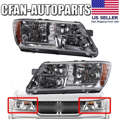 JUEGO COMPLETO DE REPUESTO FAROS FAROS CROMADOS DODGE JOURNEY 2009-2020 Foto 1 de 4